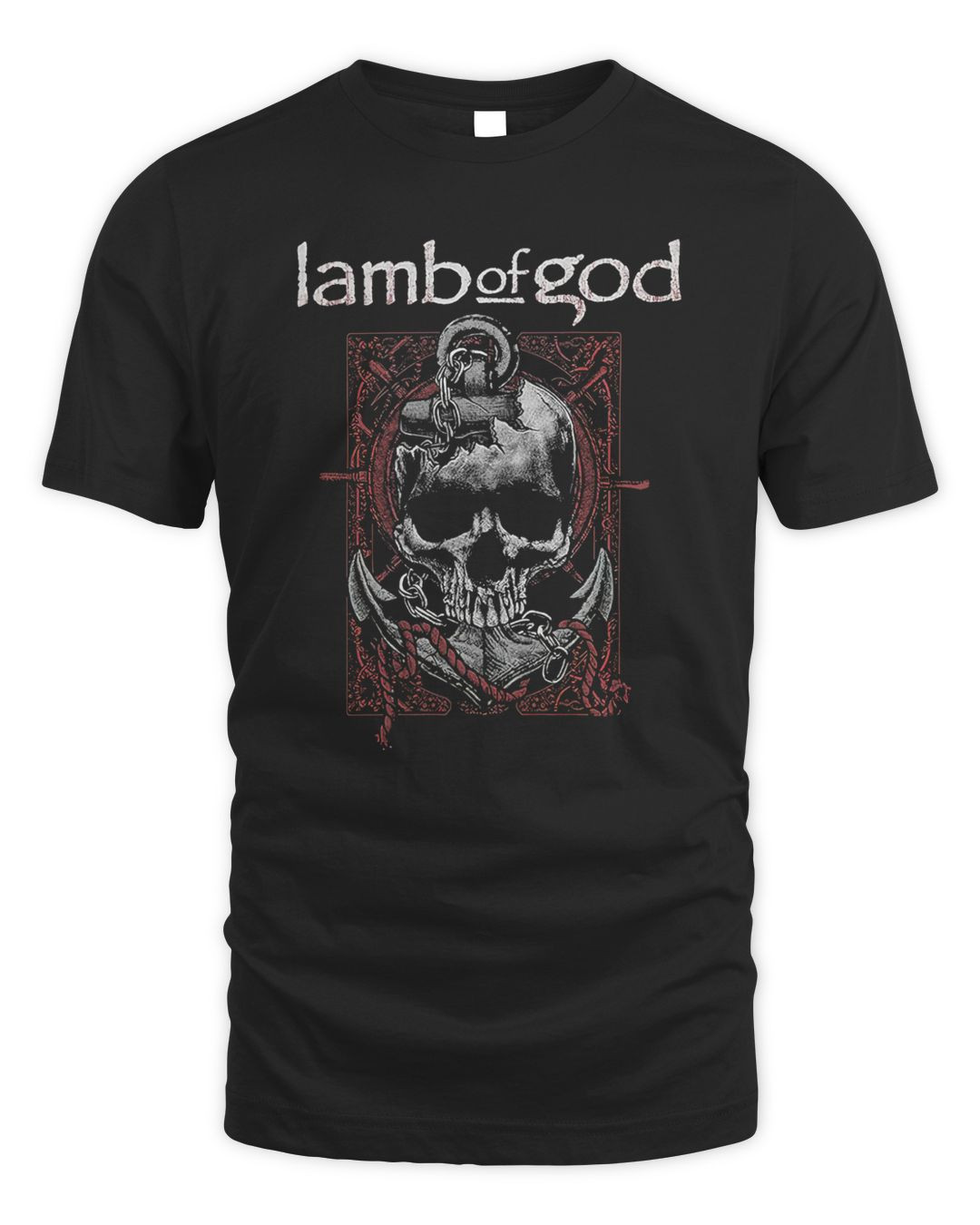 Lamb Of God Merch Anchor Skull Shirt