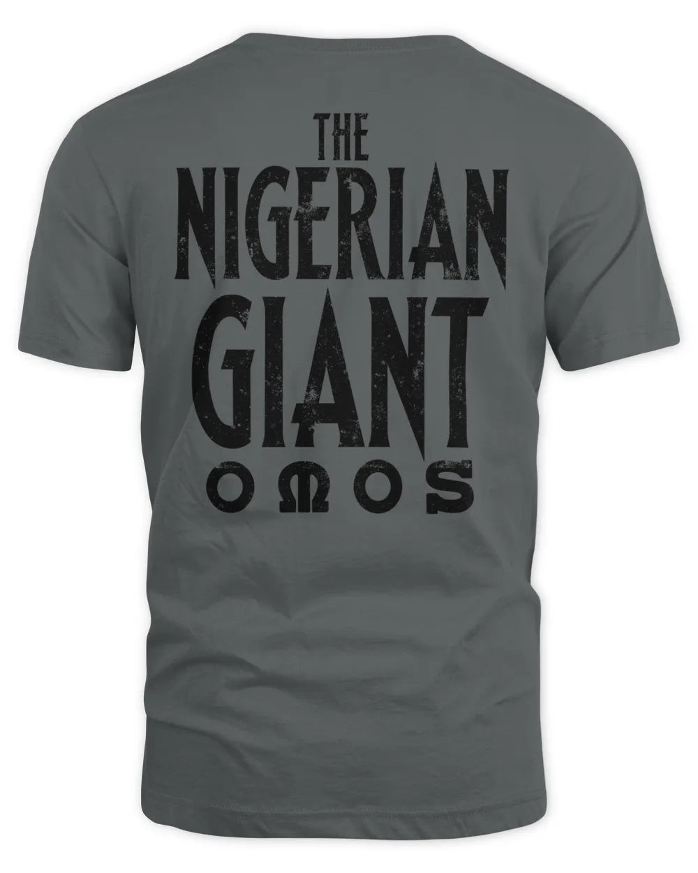 Men's Gray Omos The Nigerian Giant T-shirt