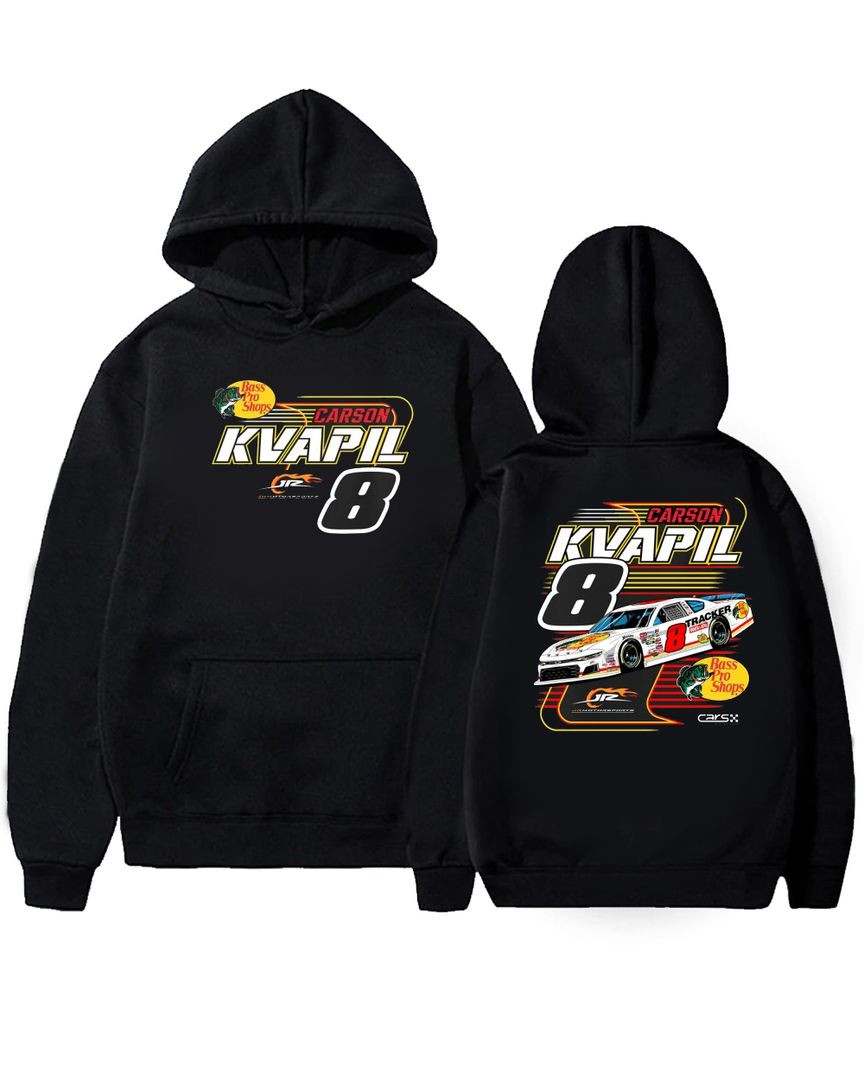 Jr Nation Shop Carson Kvapil #8 2024 Bass Pro Shops Hoodie