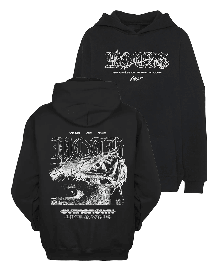 Like Moths To Flames Overgrown The Cycles Of Trying To Cope Hoodie