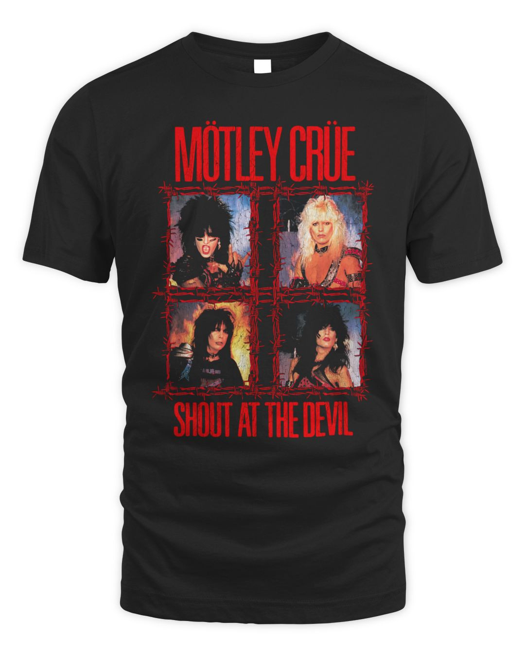 Motley Crue Merch Shout At The Devil Wire Shirt