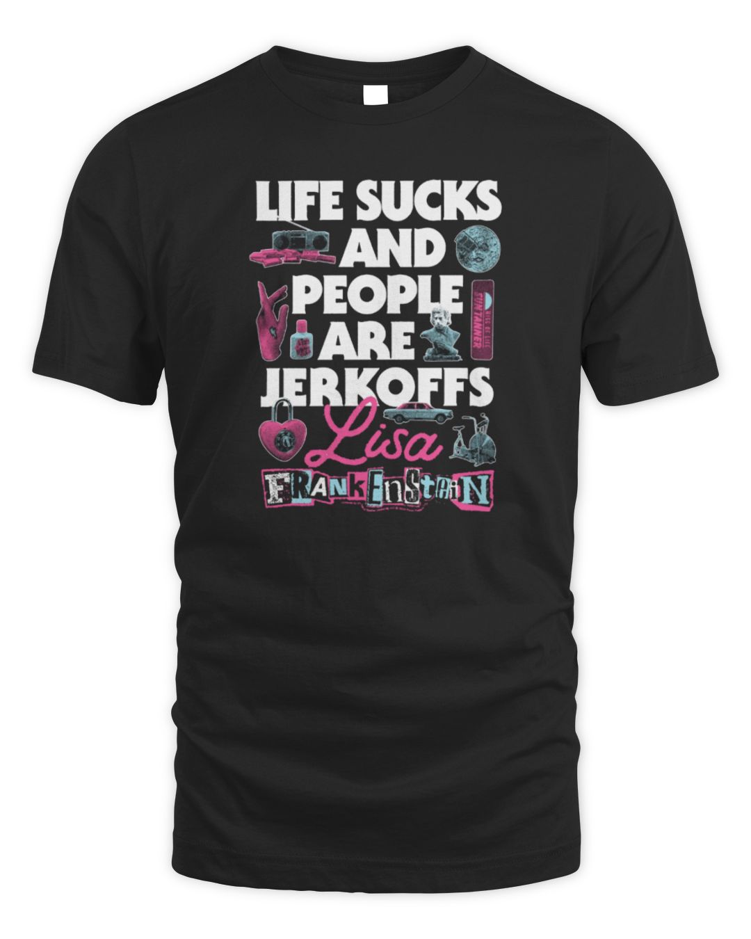 Lisa Frankenstein Merch Life Sucks Tee