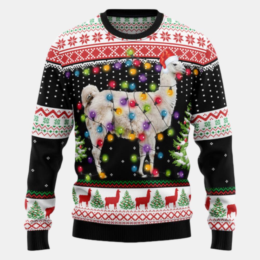 Llama Hit That Ugly Sweater