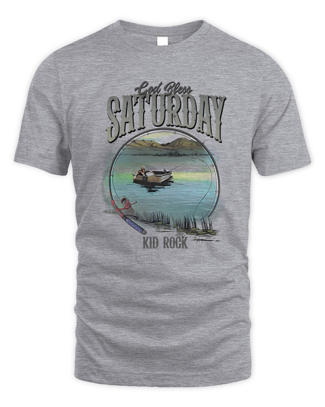 Kid Rock Shop God Bless Saturday Hoodie Grey