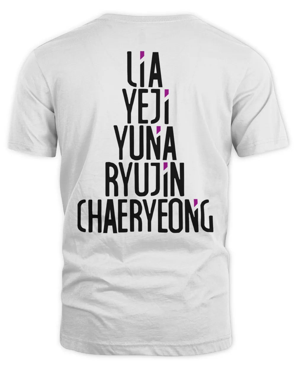 Itzy Merch Full Names Of Members Shirt