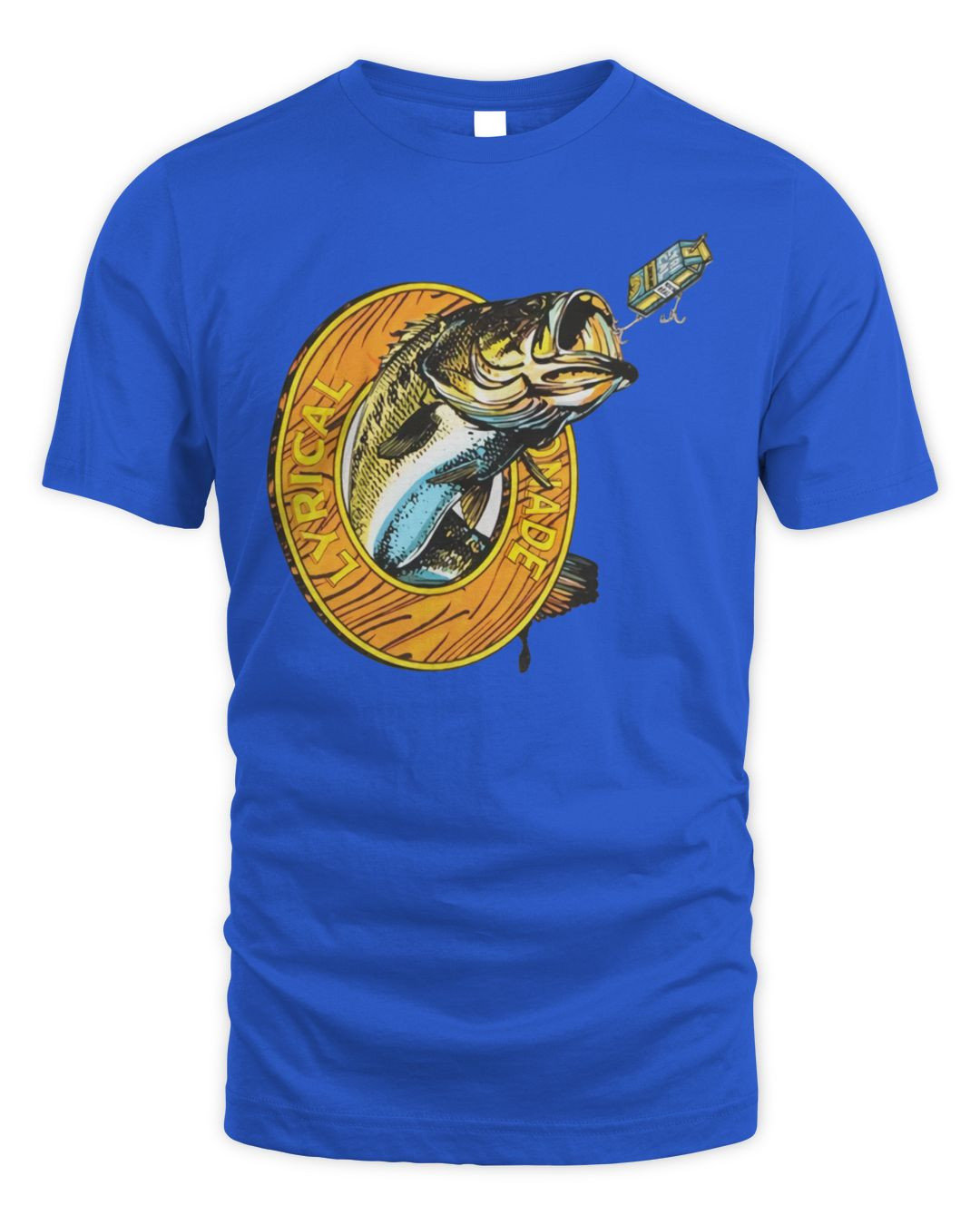 Lyrical Lemonade Merch Fishing Badge T-shirt Grey