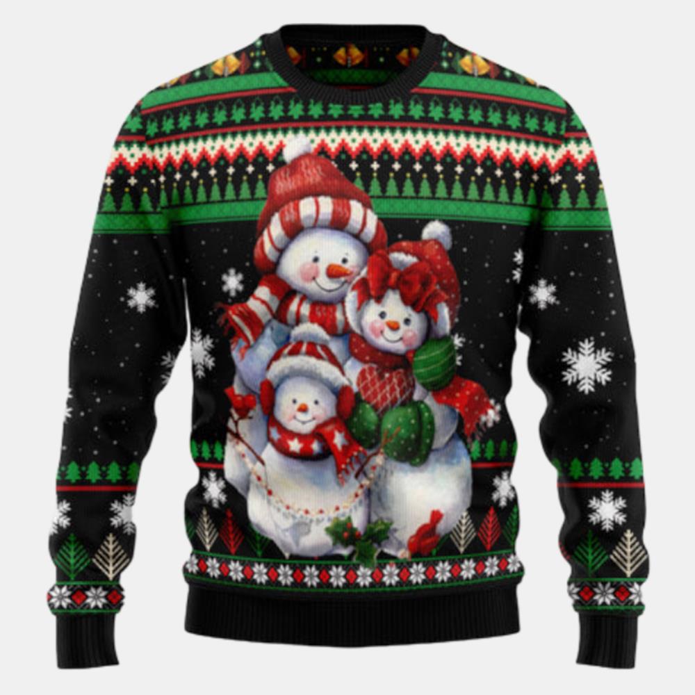 Lovely Snowman Ugly Sweater