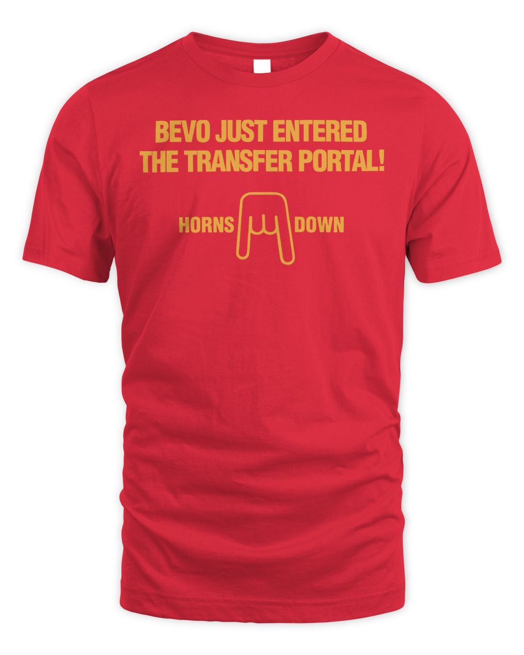 Horns Down Merch Bevo Transfer Portal T-shirt