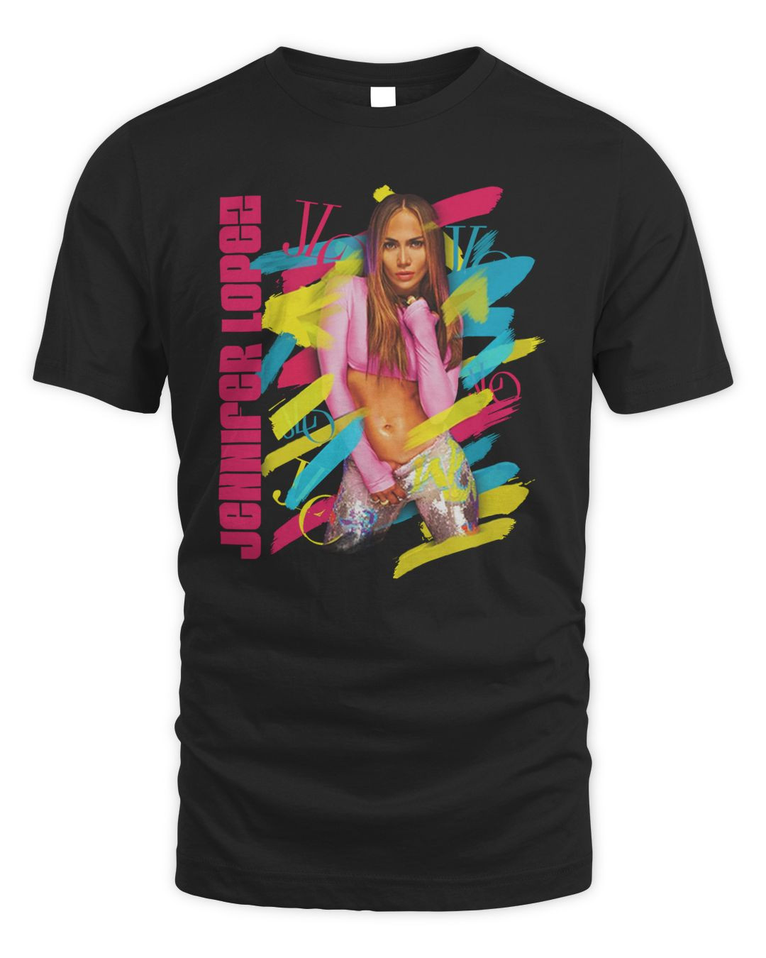 Jennifer Lopez Brush Strokes T-shirt