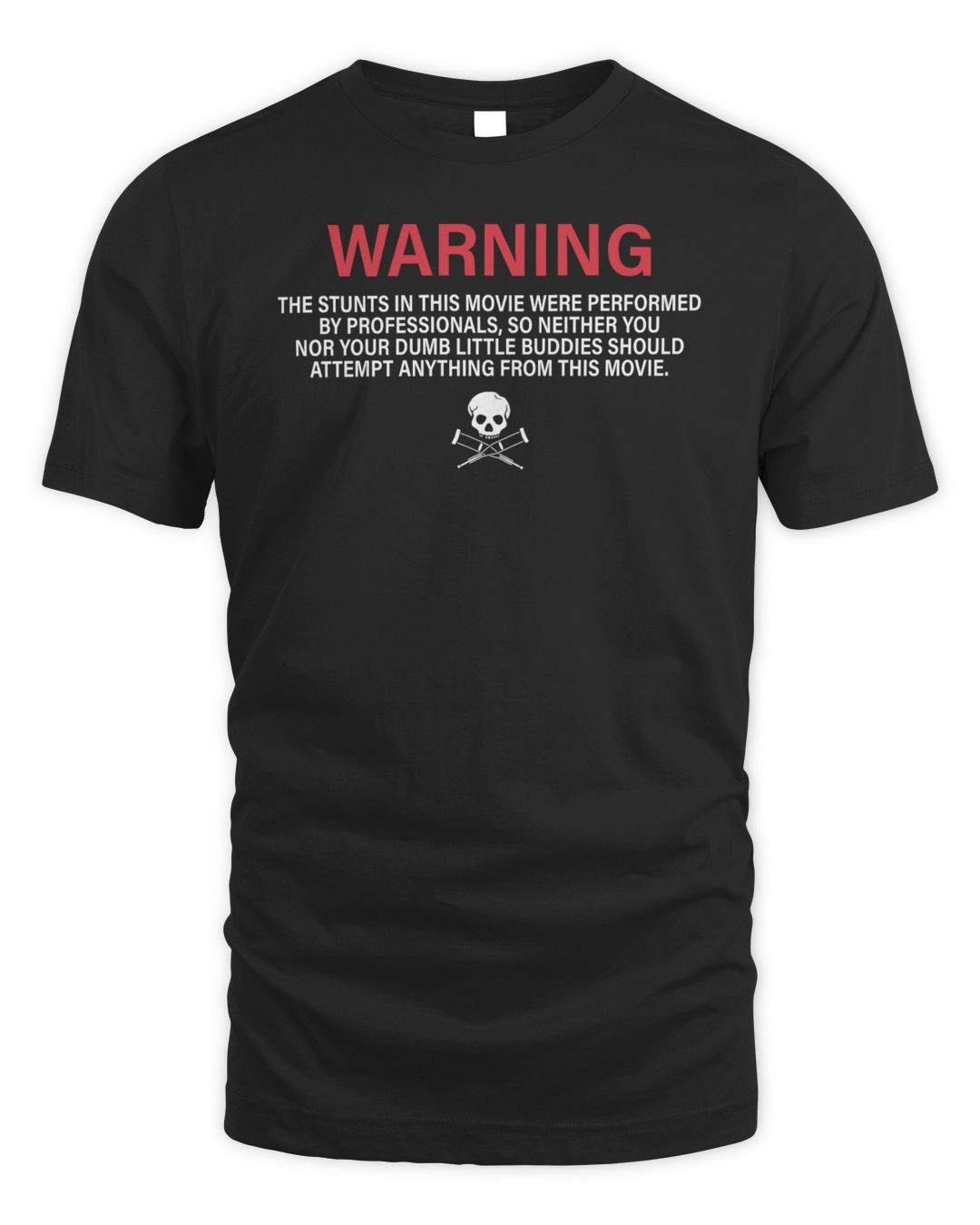 Jackass Merch Warning Shirt