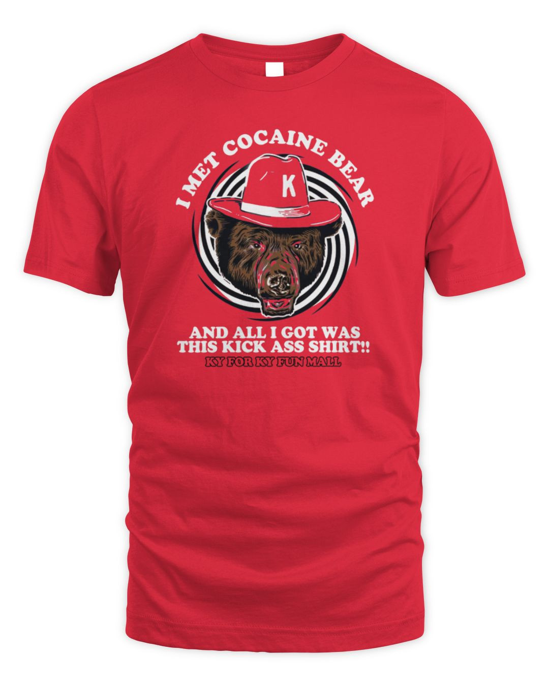 Kyforky Store I Met Cocaine Bear T-shirt