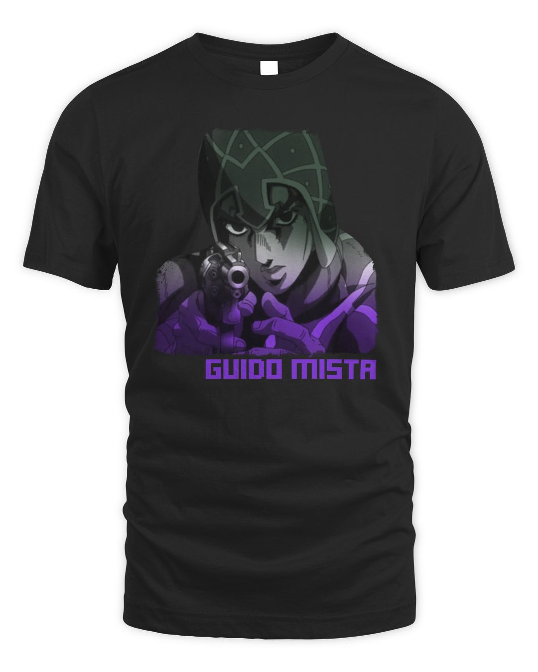 Jojo Merch Guido Mista Gun Pose Shirt