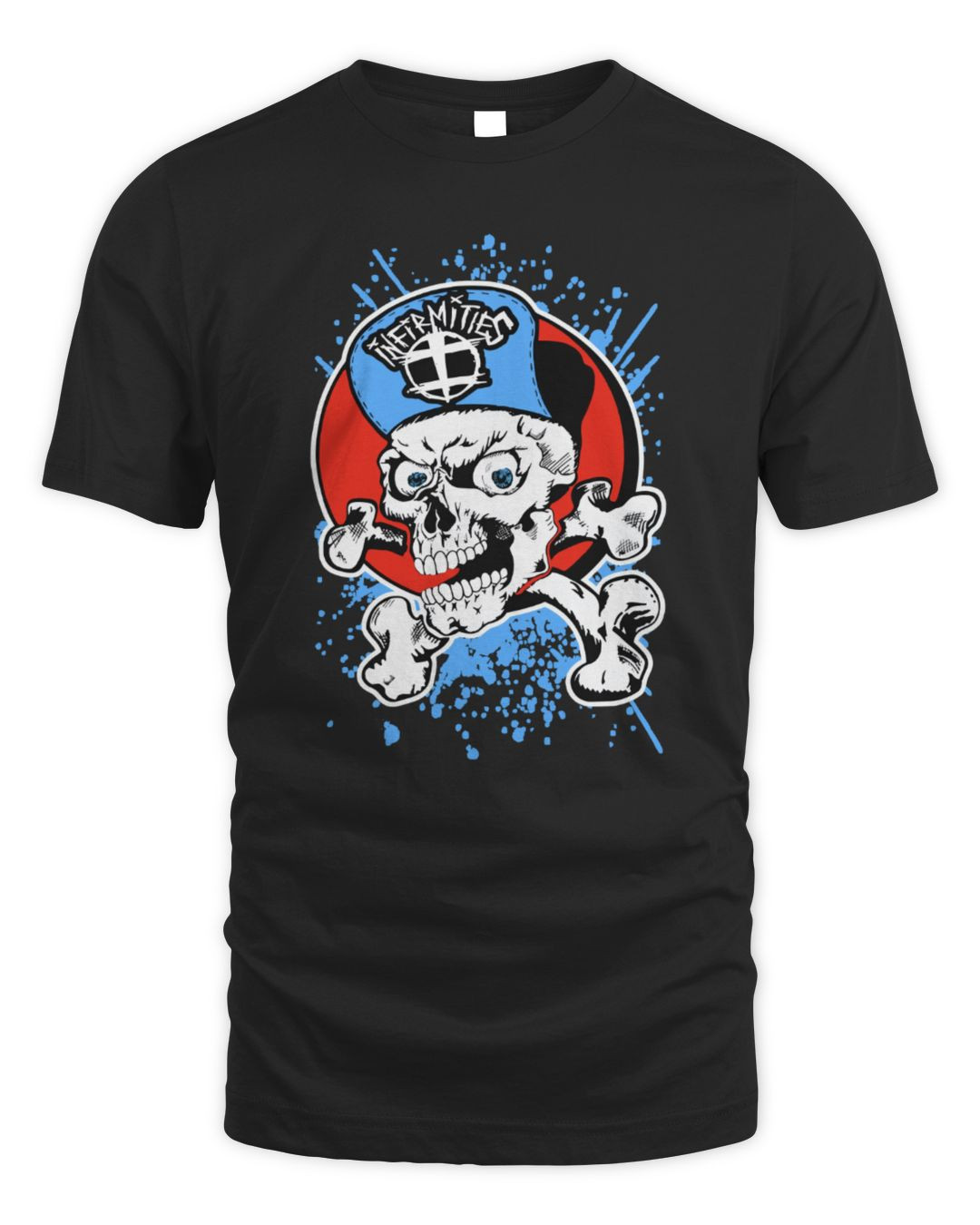 Infirmities Merch Infirmities Sk8 Skull Logo T-shirt