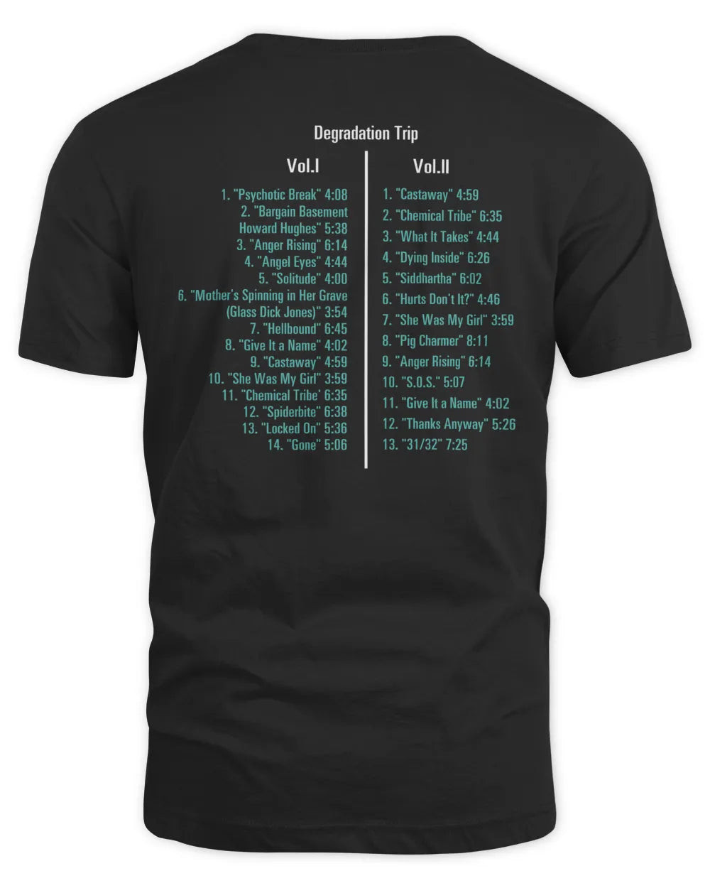 Jerry Cantrell Degradation Trip Tracklist T-shirt