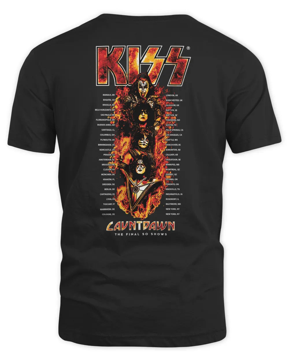 Kiss Merchandise Final 50 Shows Shirt