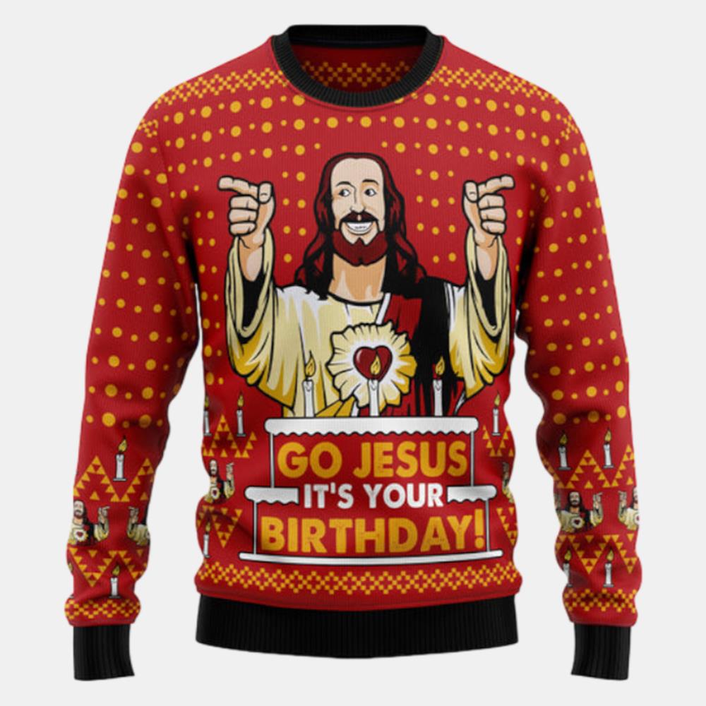 Jessuss Birthday Ugly Sweater