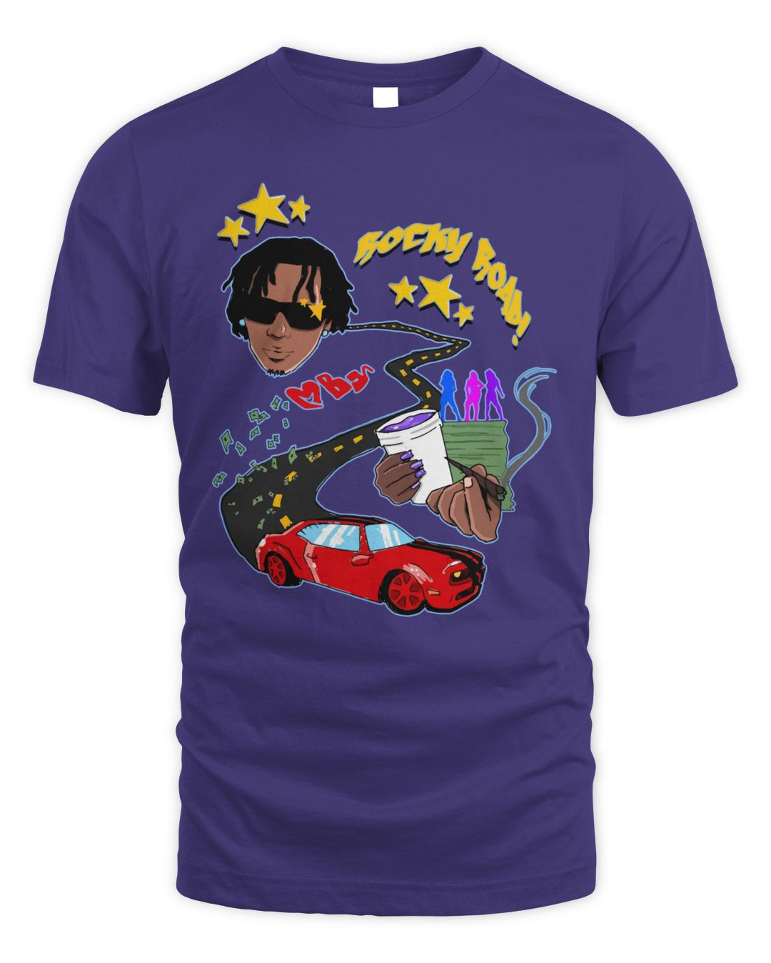 Moneybagg Yo Merch Rocky Road Art Photo Shirt