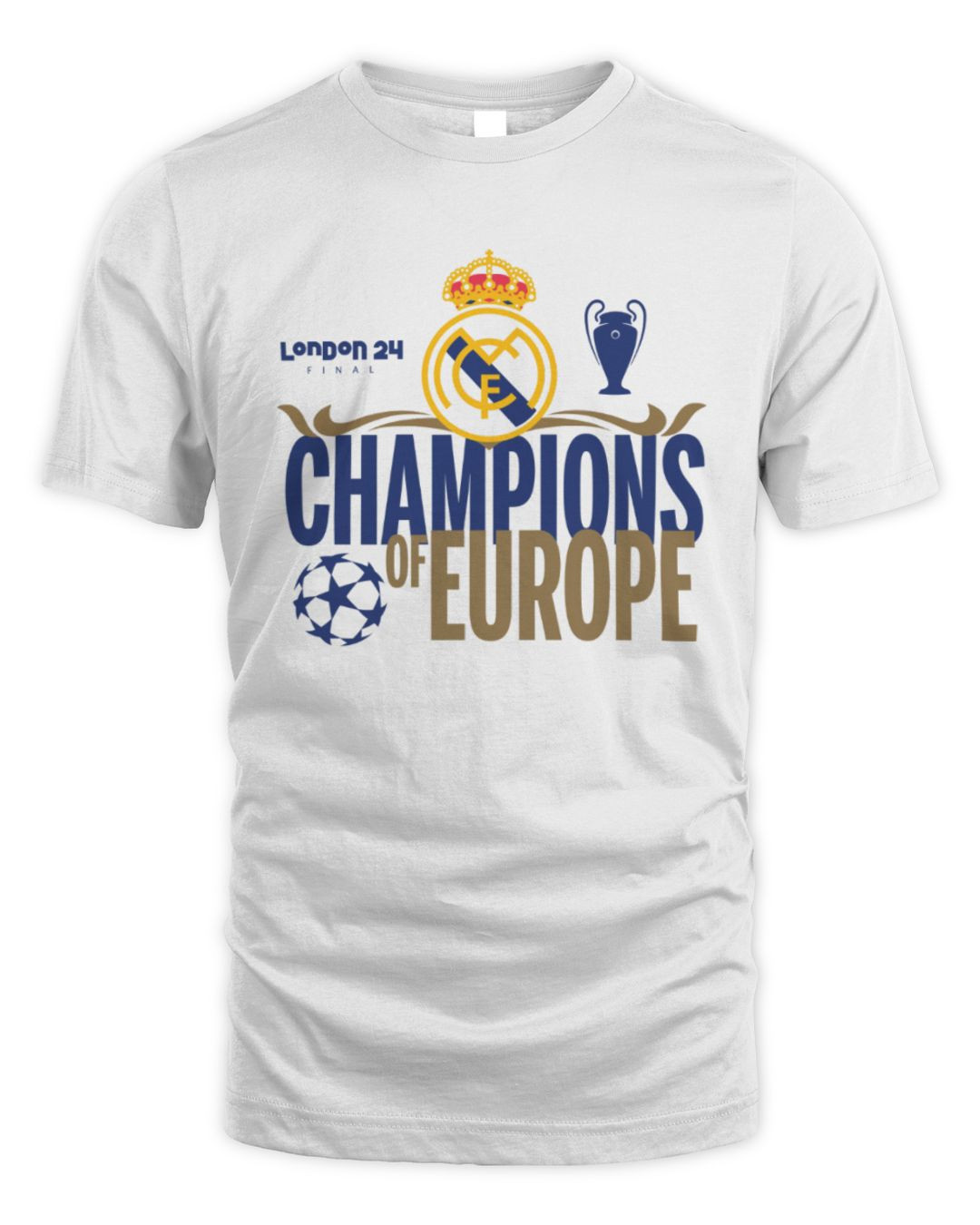 London 24 Ucl Final Real Madrid Winners T Shirt