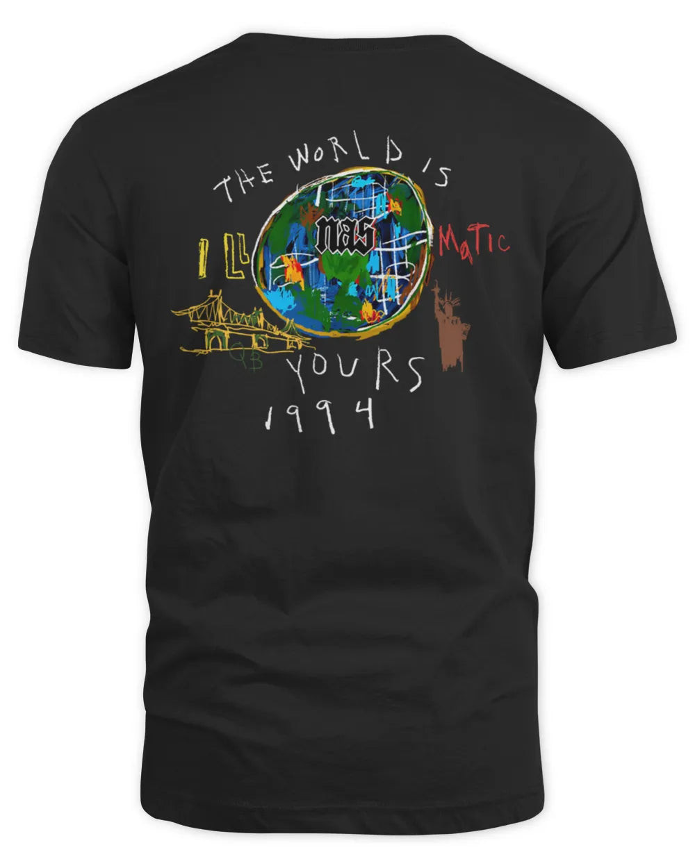 Nas Official Store 30 Years Of Illmatic Black T Shirt