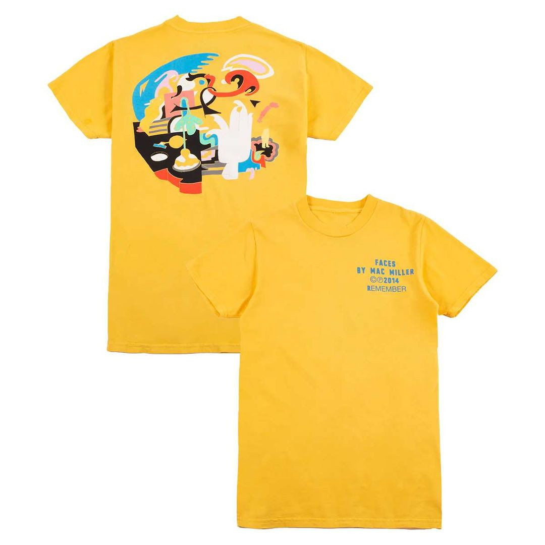 Mac Miller Merch Faces Tee