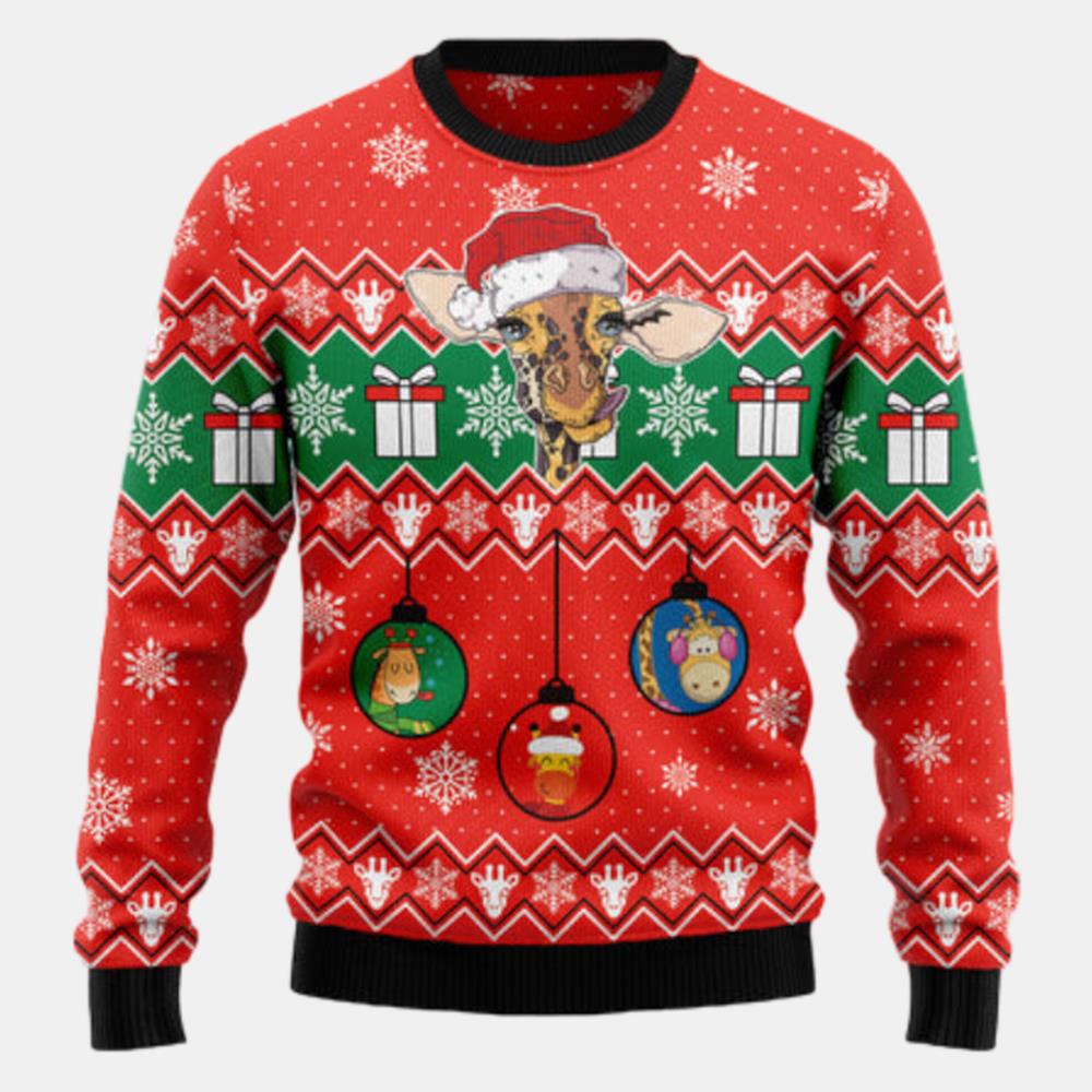 Lovely Giraffe Ugly Sweater