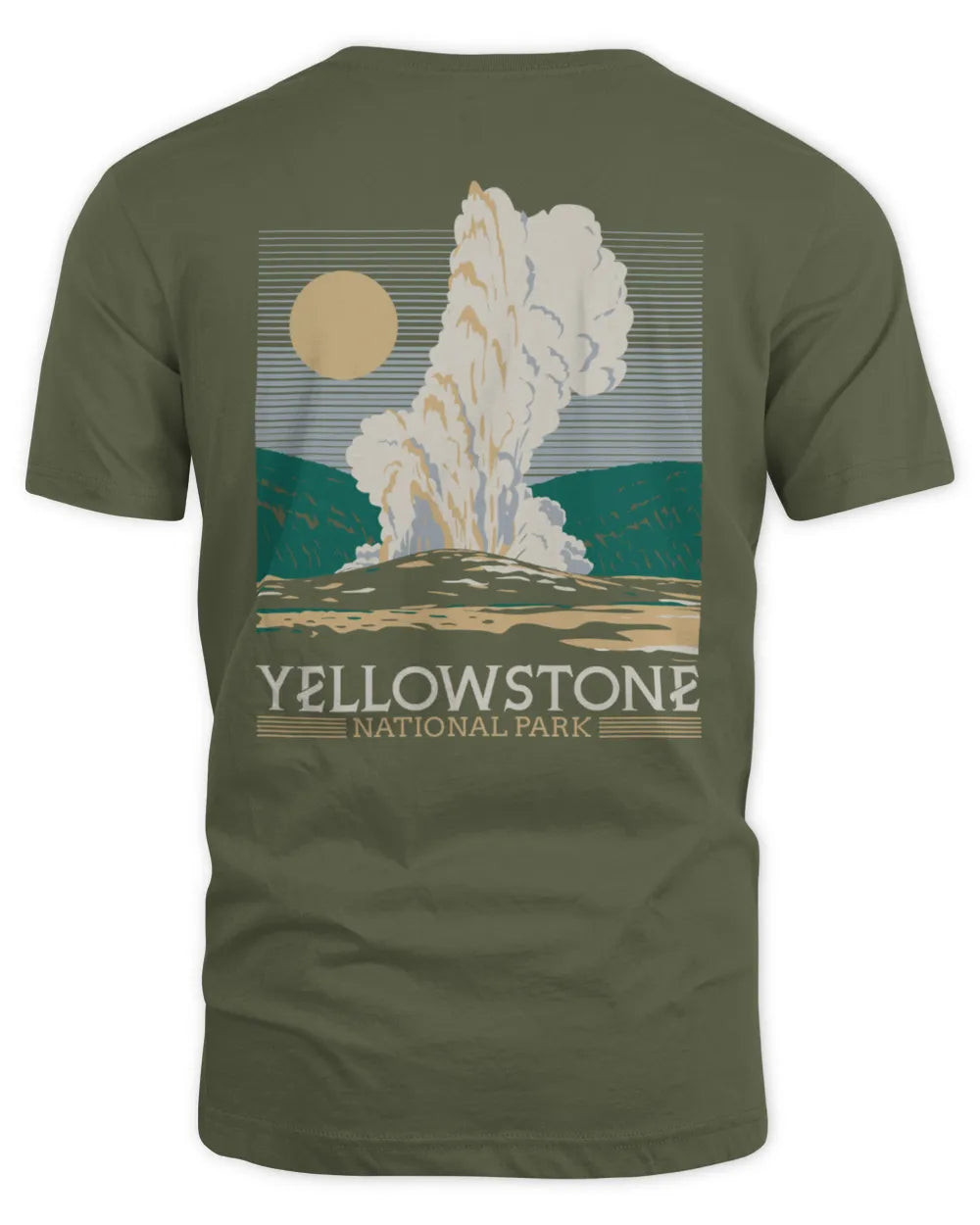 Image One Mens Yellowstone National Park Sweatshirt Hoodie