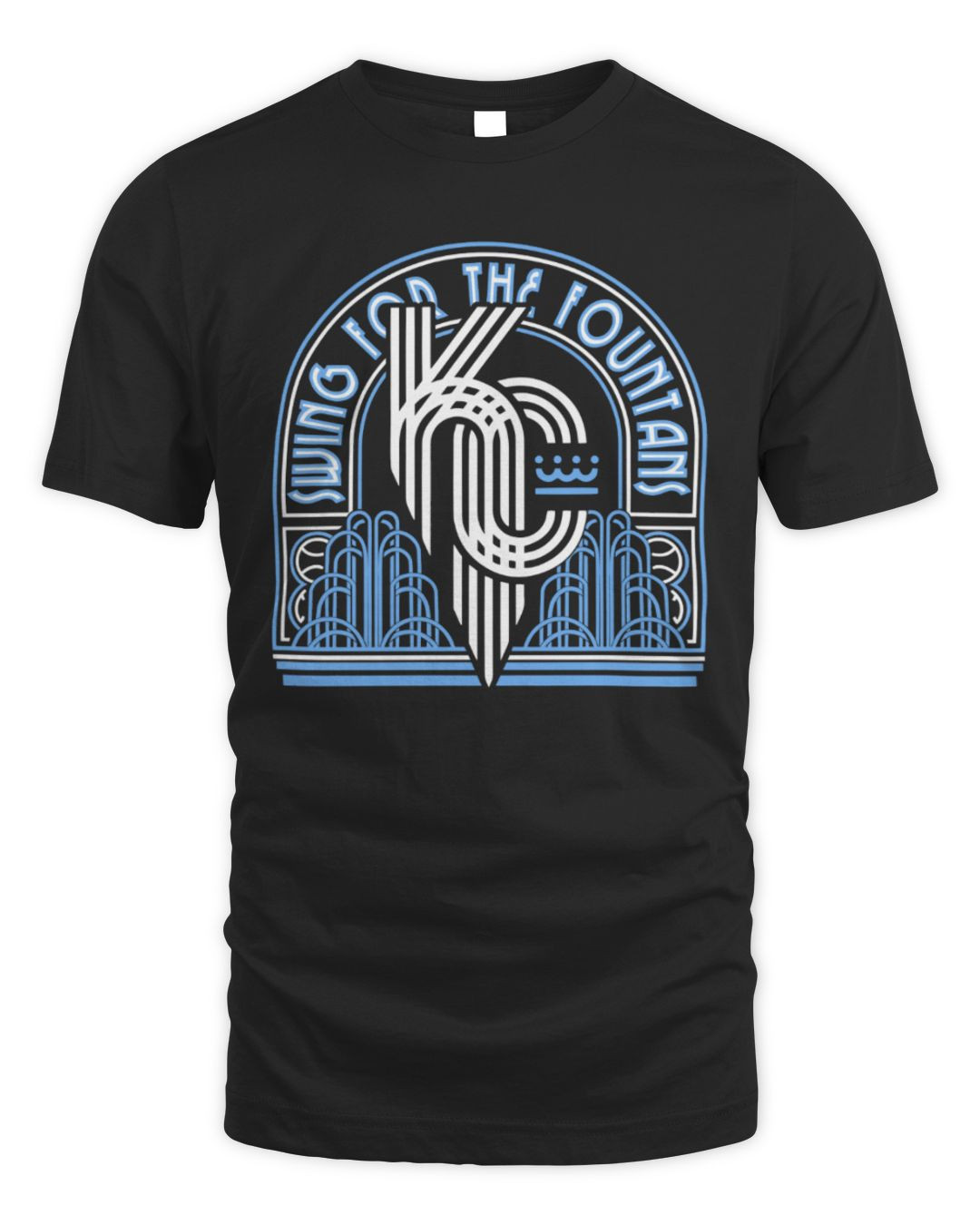 Kc Royal Bring Out The Blue Swing For The Fountains 2024 Black Official Hoodie
