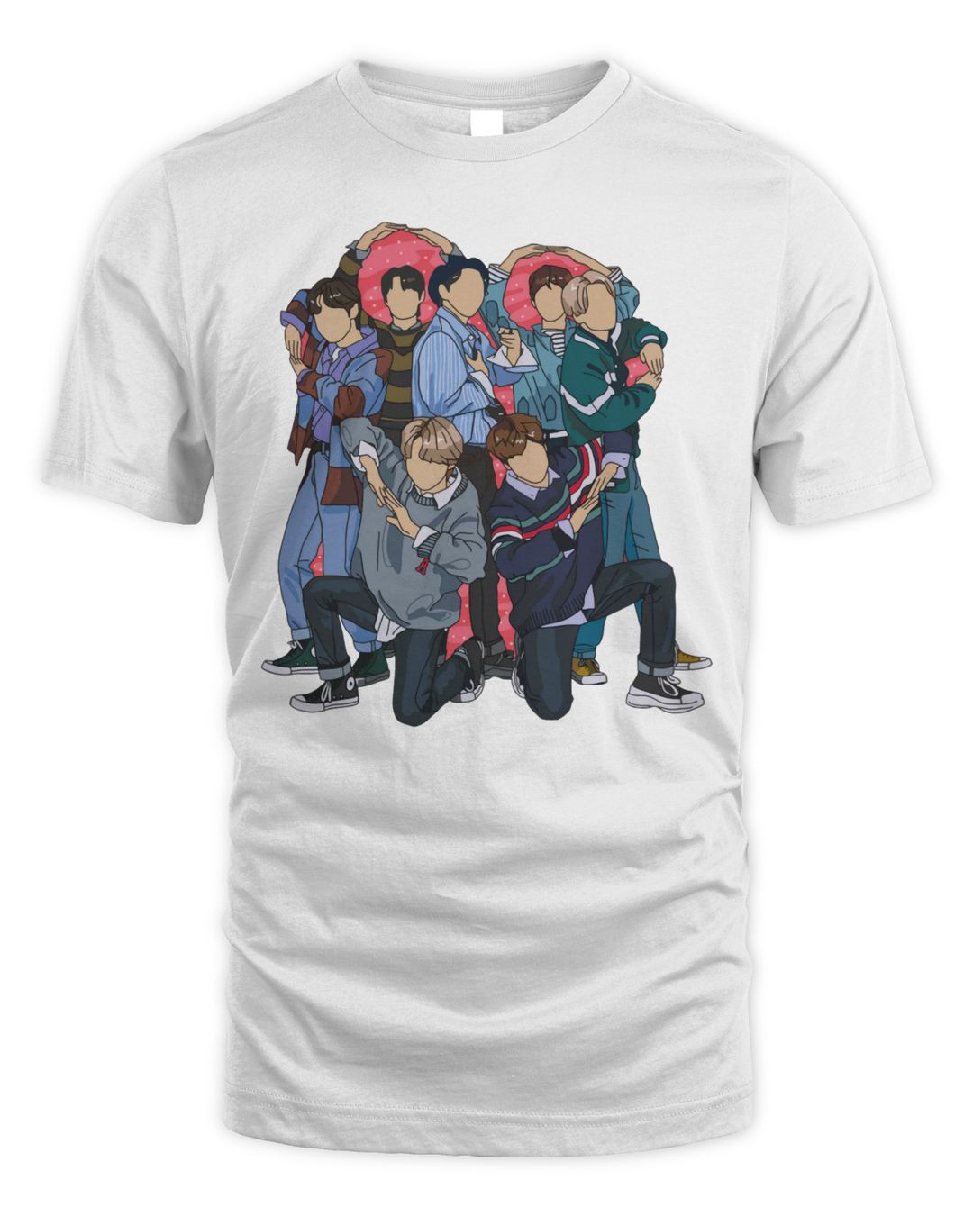 Mandu Apparel Enhypen Heart Pose Shirt