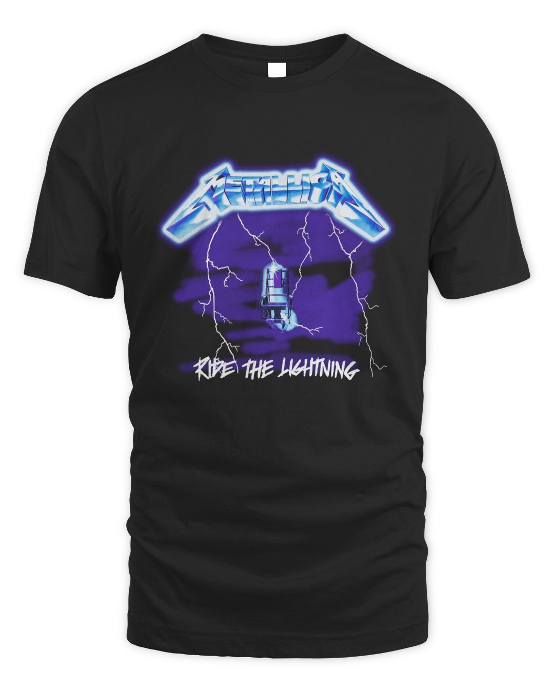 Metallica Merch Ride The Lightning Burnout T-shirt