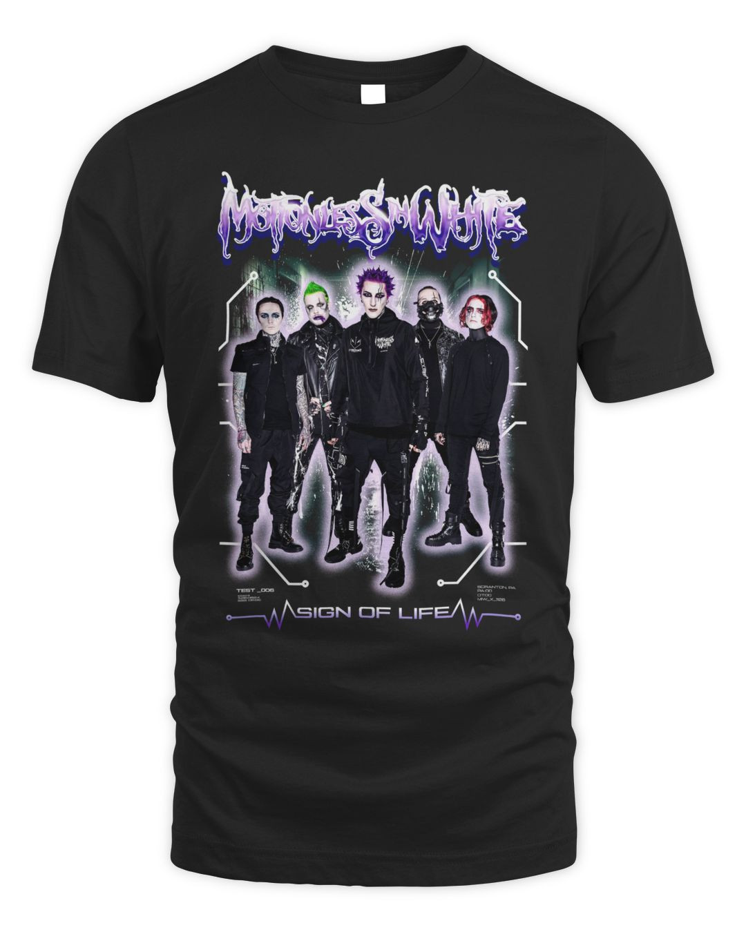 Motionless In White Merch Sign Of Life Shirt