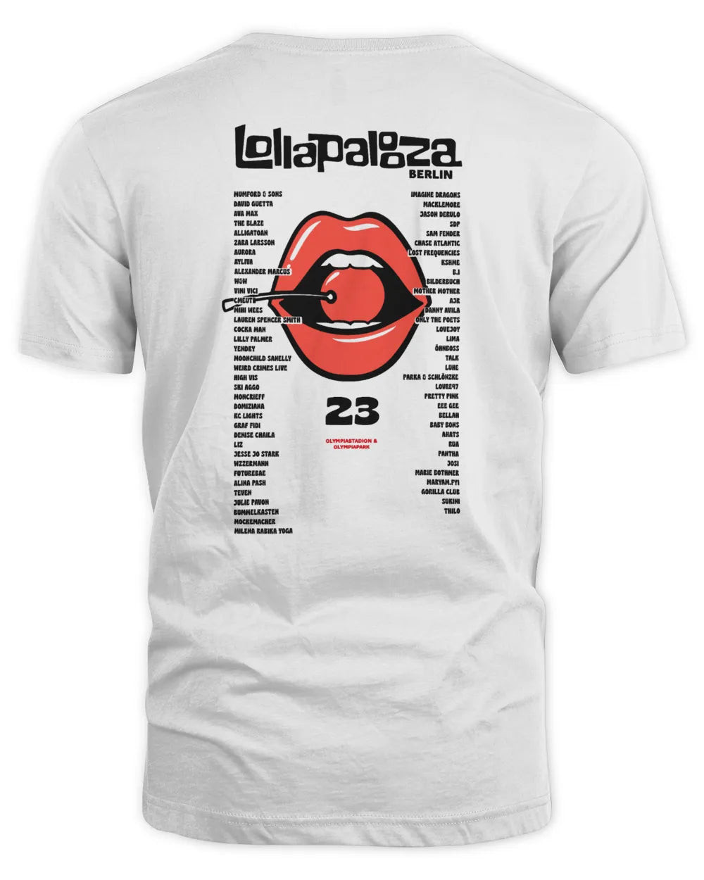 Lollapalooza Festival Cherry Kapuzenpullover White Merch