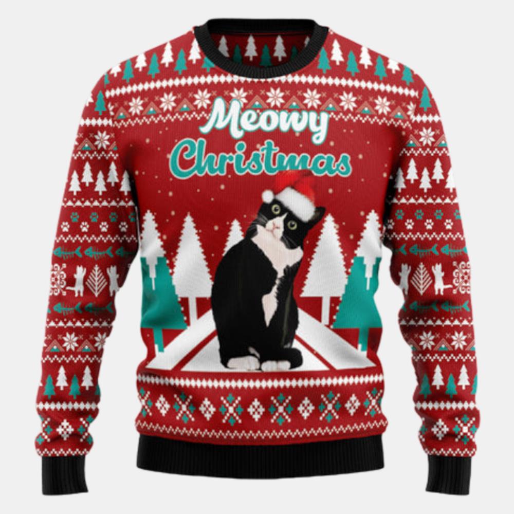 Meowy Christmas 1 Ugly Sweater