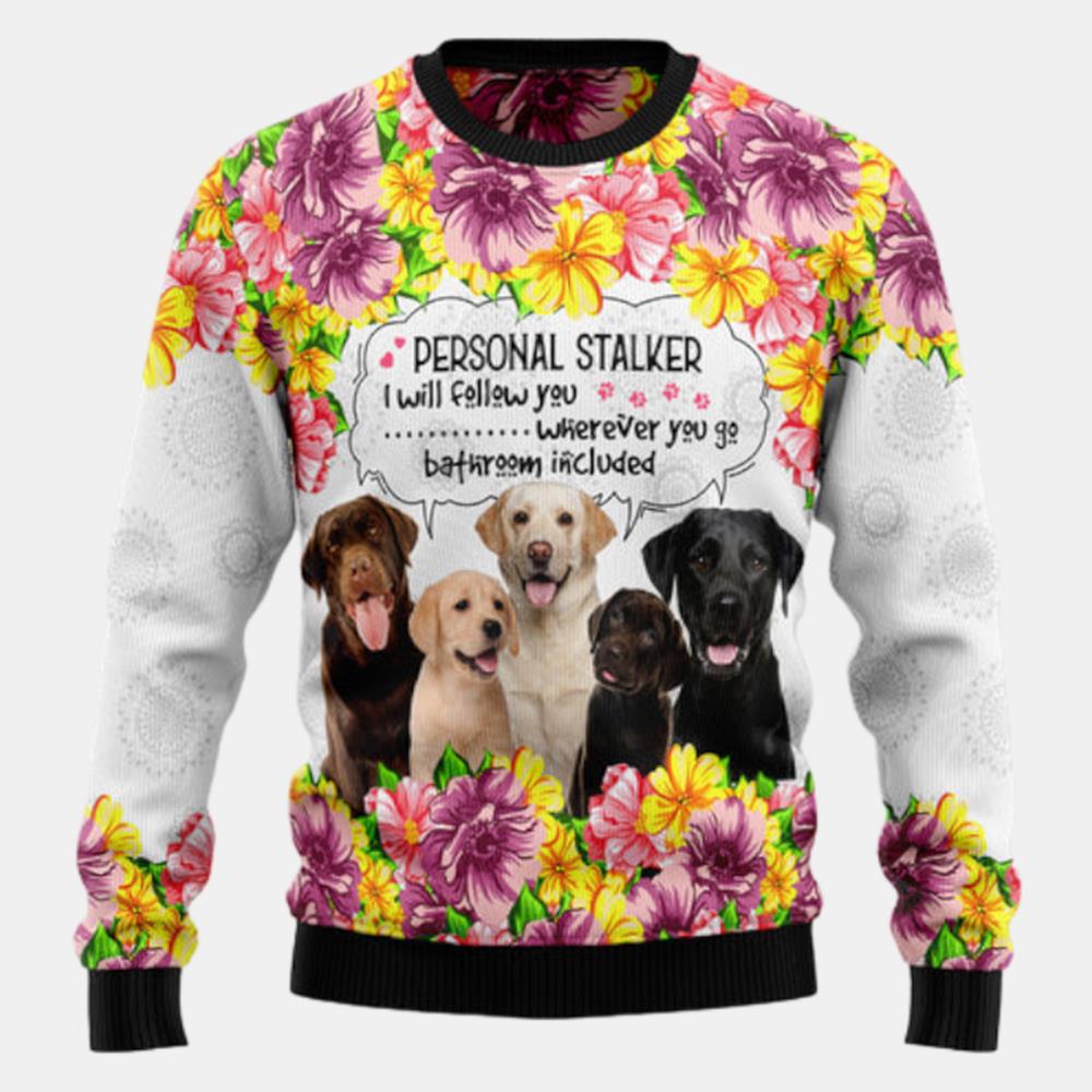 Labrador Retriever Personal Stalker Ugly Sweater