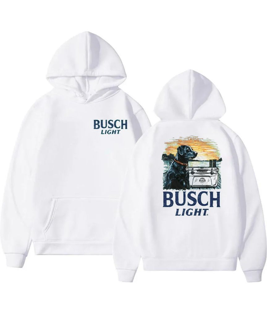 Merch Walmart Busch Light Man's Best Friend Front & Back Print Hoodie