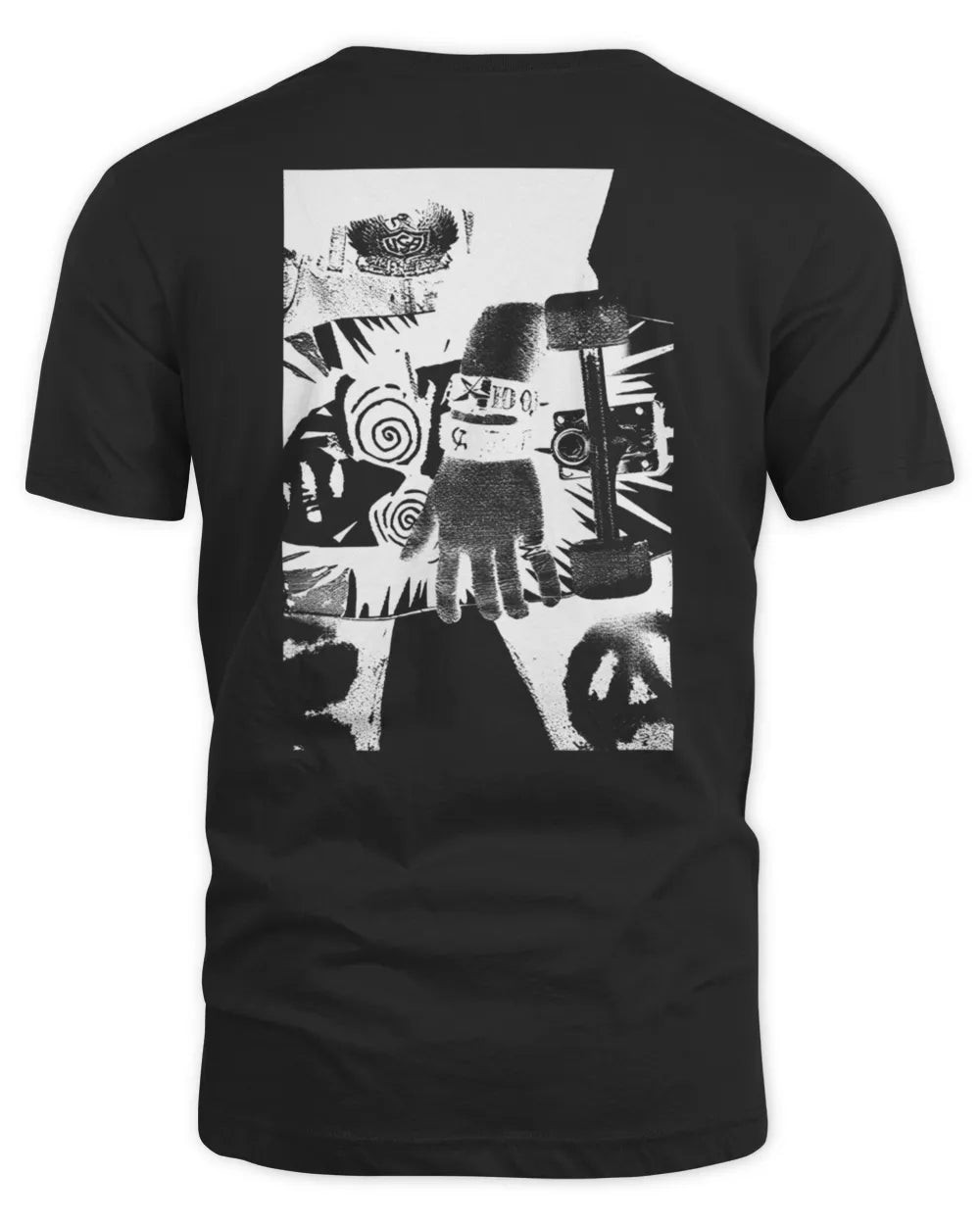 Inxs Official Store Kick Skateboard Black T-shirt