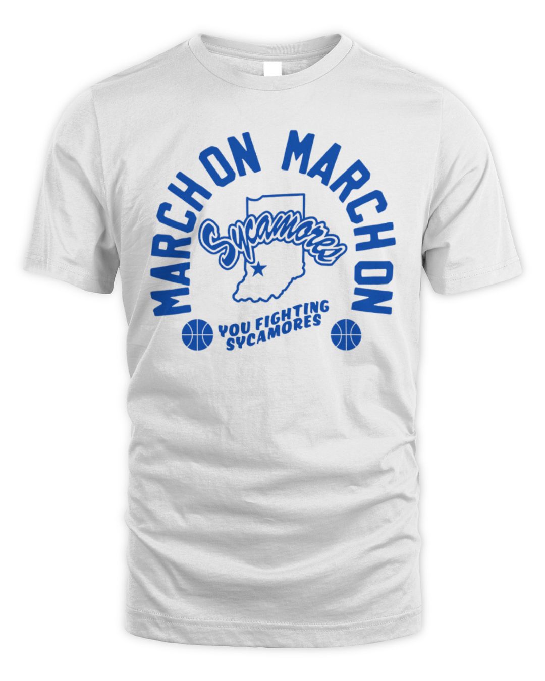 March On Sycamores '24 You Fighting Sycamores Tee Gray