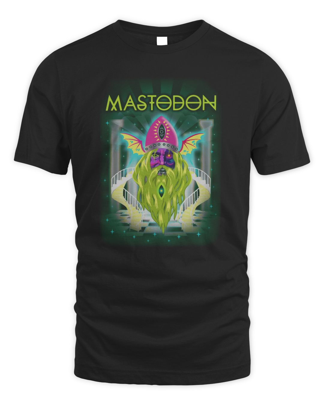 Mastodon Merch Neon Odin Shirt
