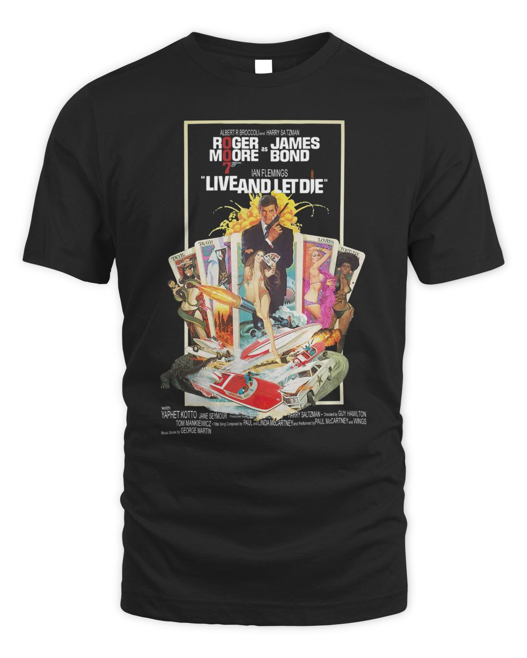 James Bond Merchandise Live And Let Die Poster Shirt