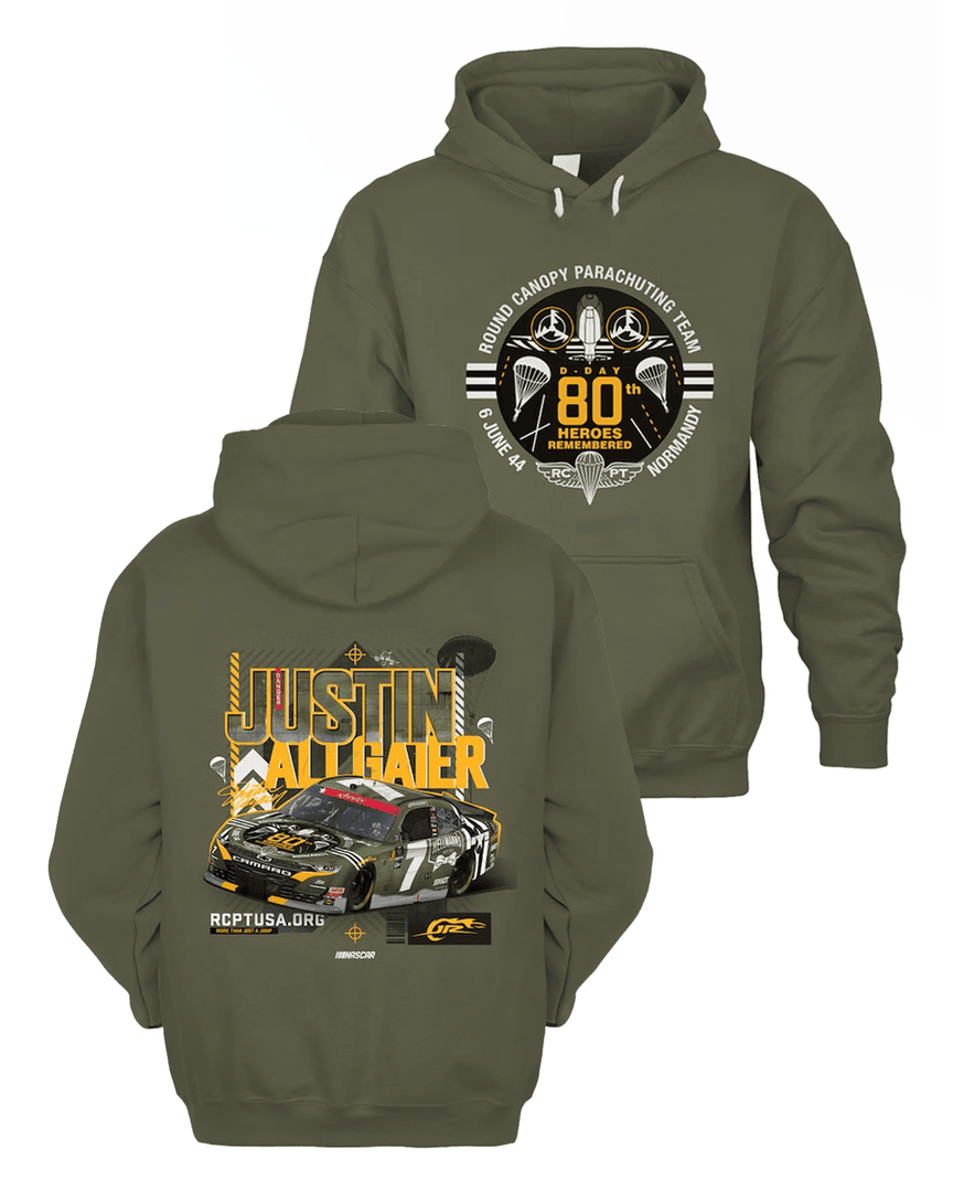 Justin Allgaier Jr Motorsports Team Rcpt Salutes Car Hoodie