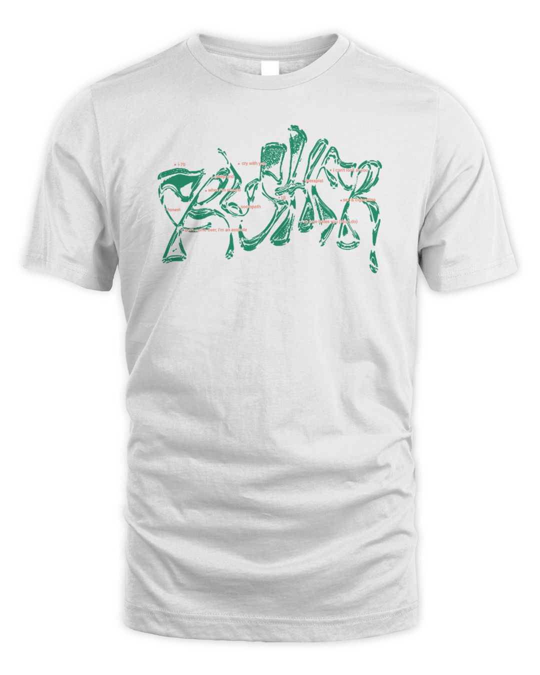 Jeremy Zucker Merch Tracklist Tee Shirts