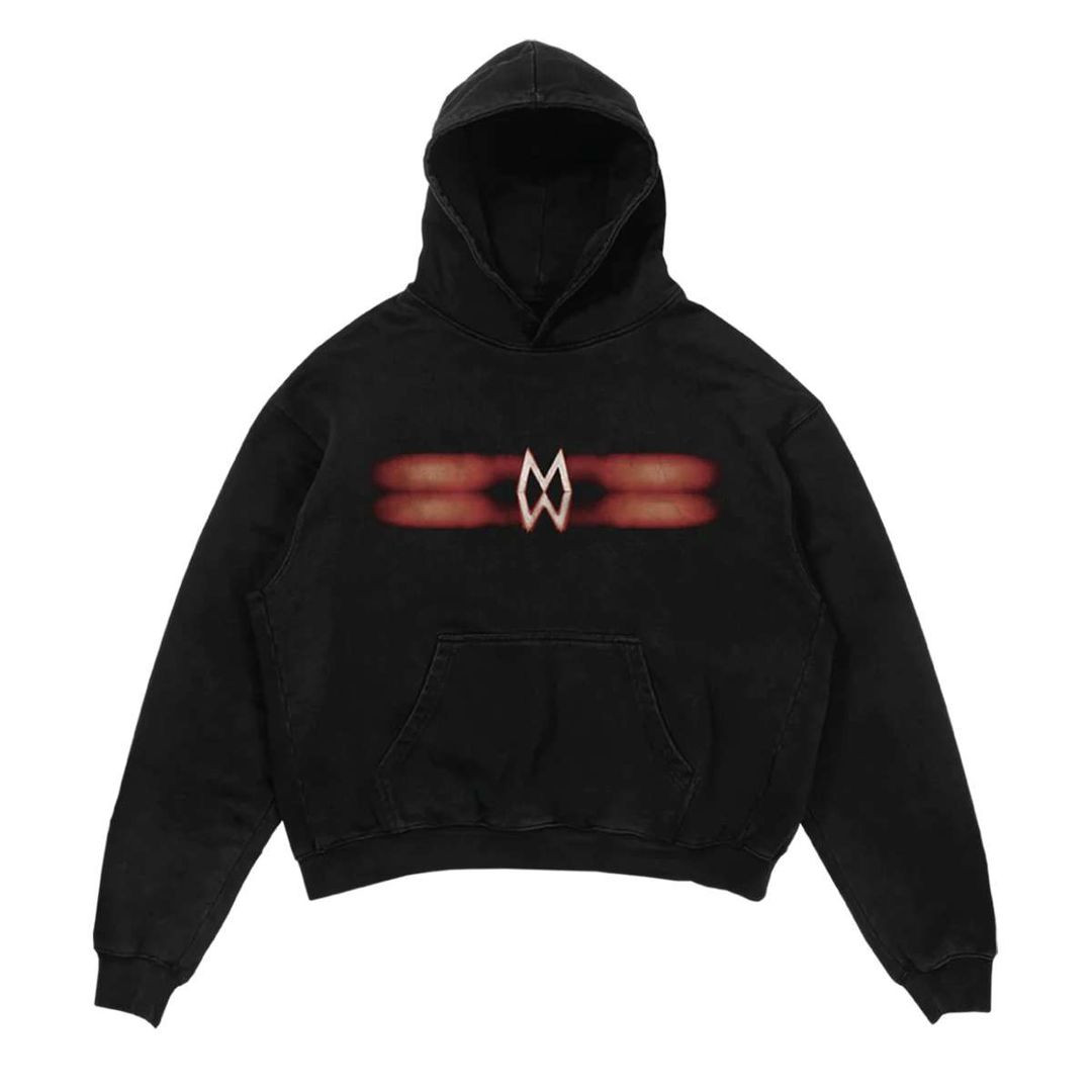 Morgan Wallen Blurry Live Photo Black Hoodie