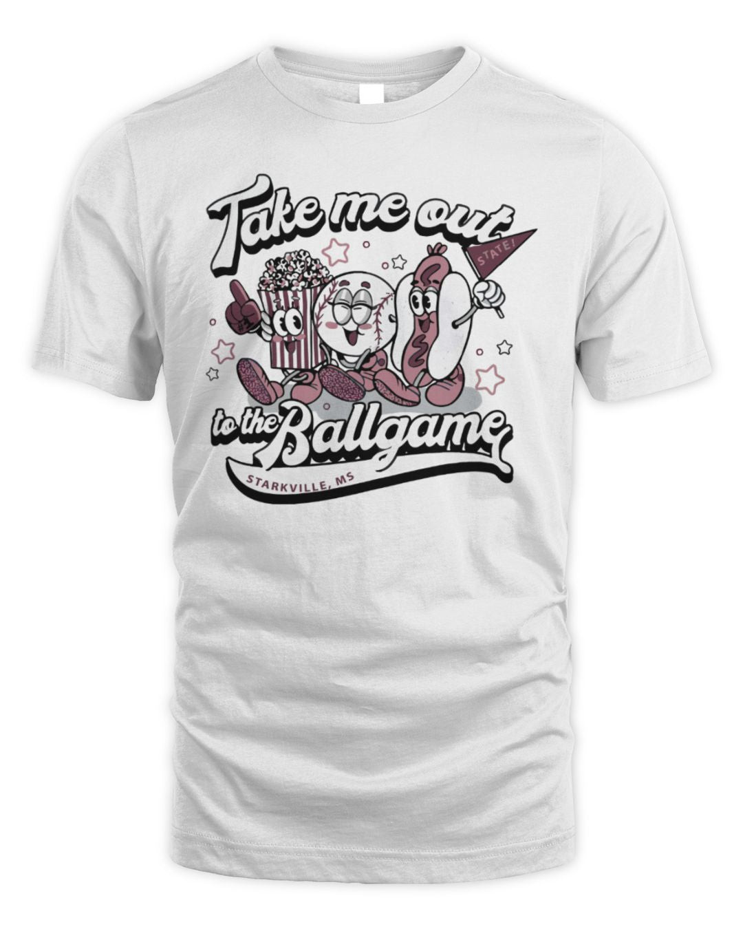 Mississippi State Gameday Friends White Merch Hoodie