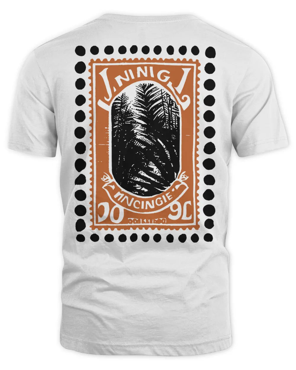 Jungle Merch Vintage Orange Stamp Shirt