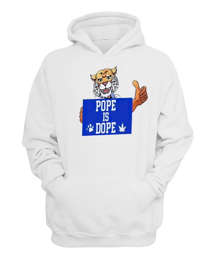 Kentucky Pope Is Dope Tiger Funny Hoodie White