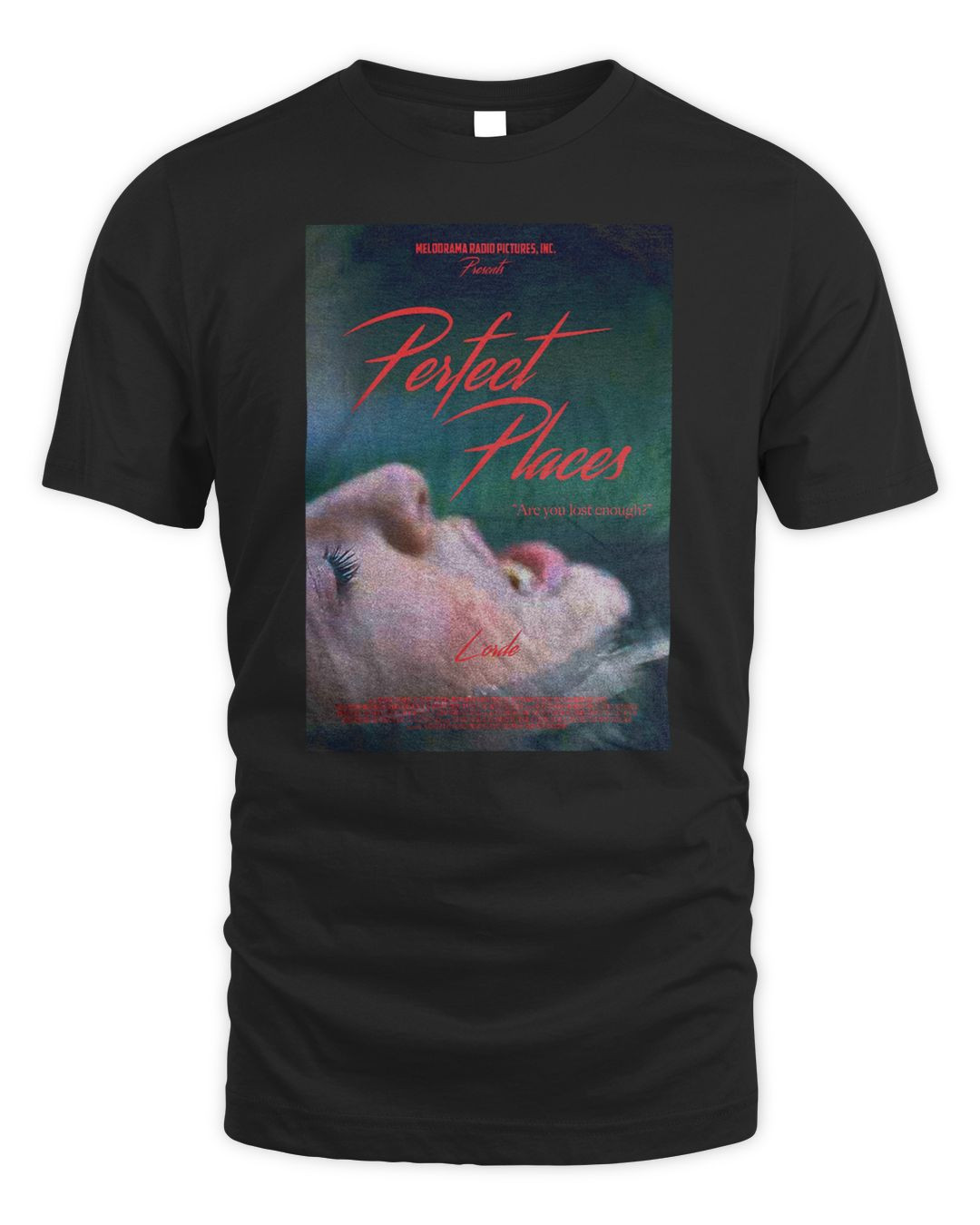 Lorde Merch Perfect Places Movie Cover Shirt