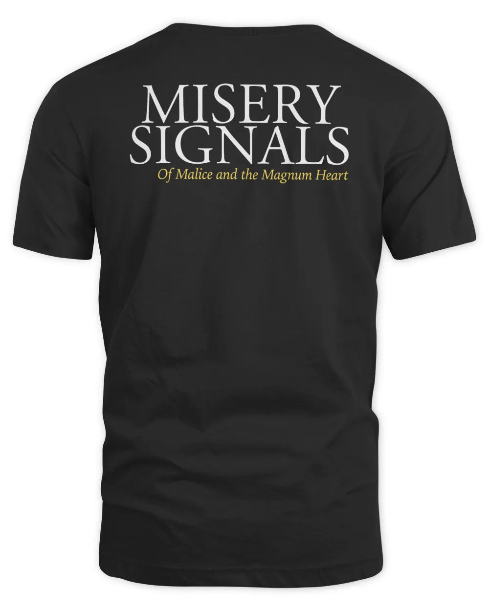 Misery Signals Malice Cover Black Tshirts