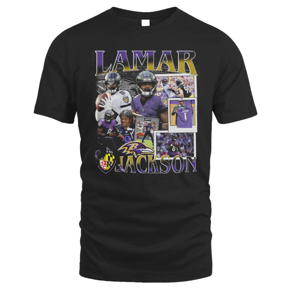 Lamar Jackson Tee, Vintage T-shirt Style