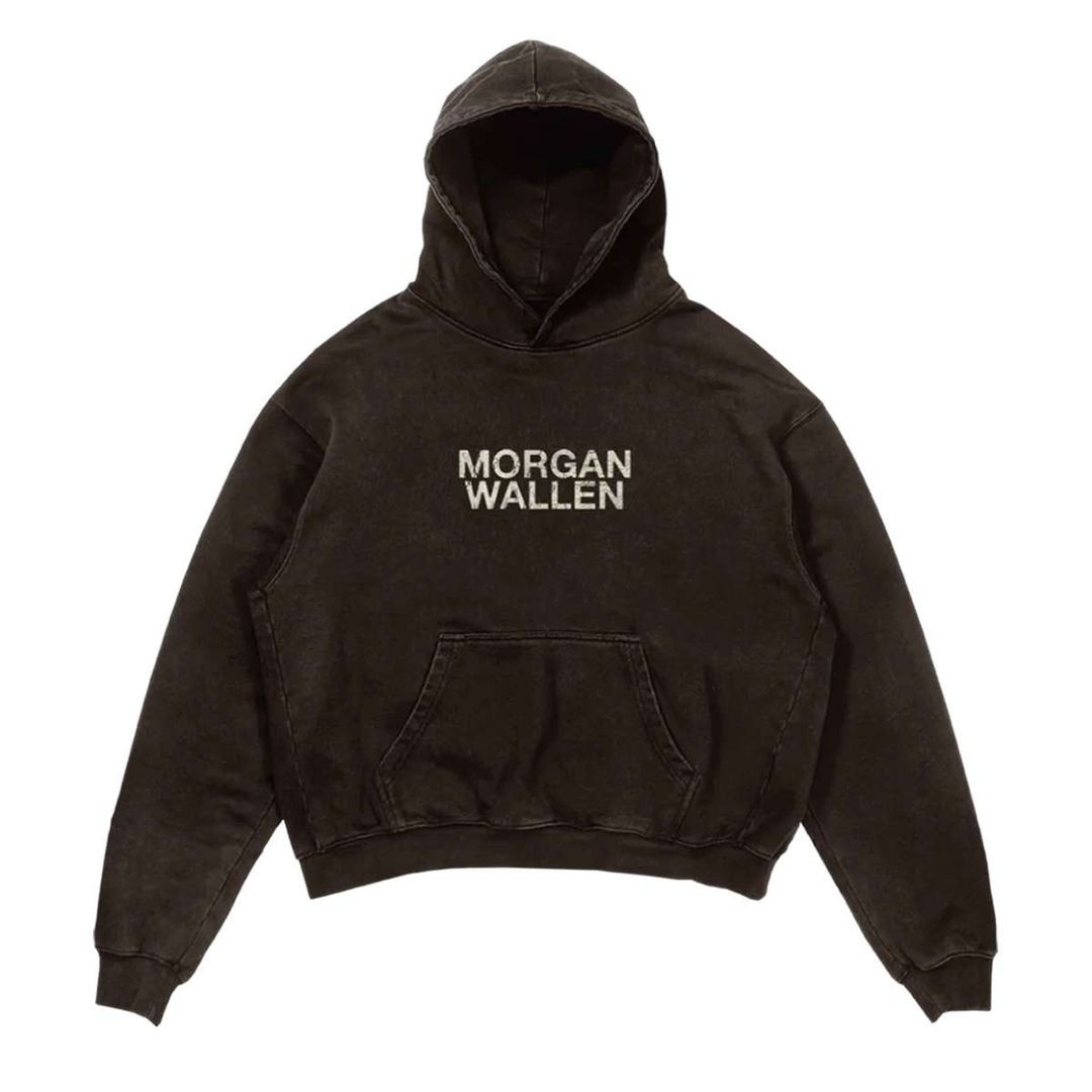 Morgan Wallen Live Photo Brown Hoodie