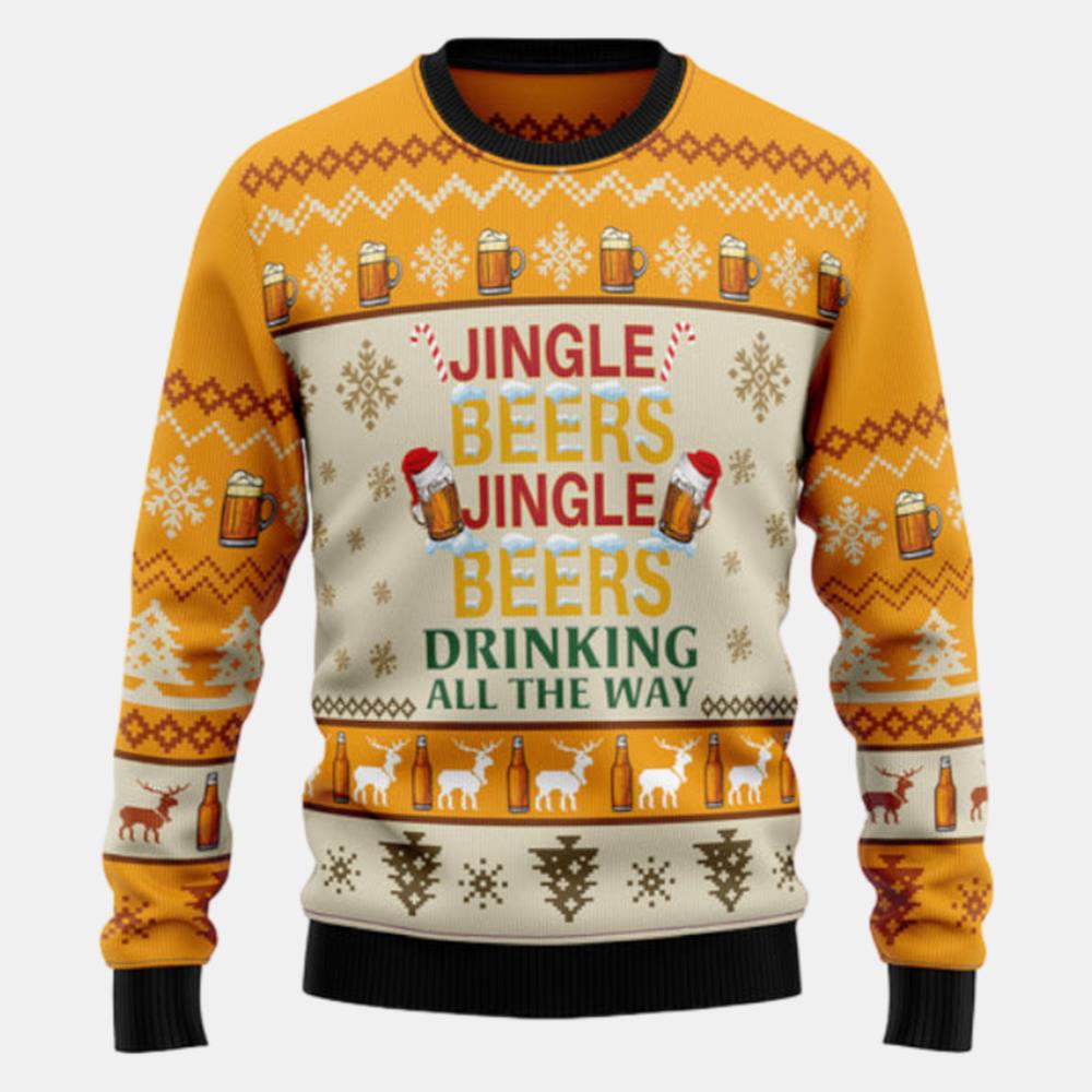 Jingle Beer Ugly Sweater