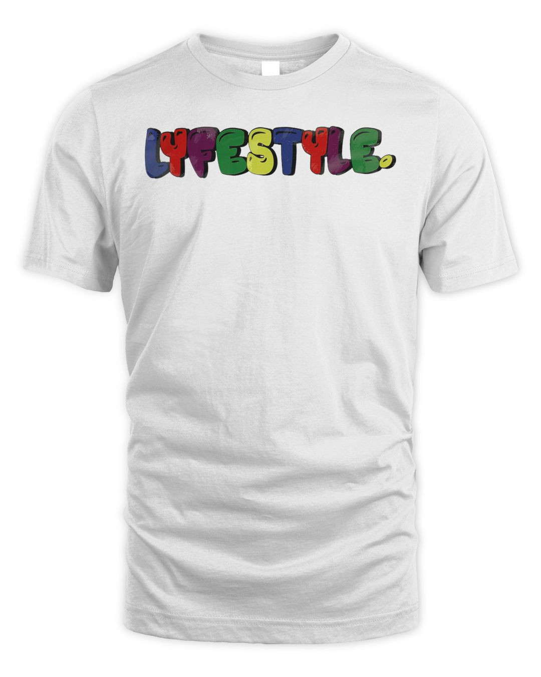 Lyfestyle Clothing Bubble Font Shirt